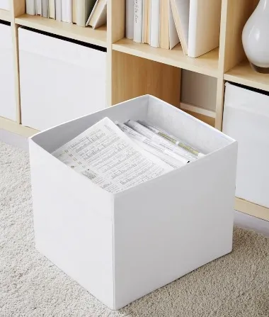 Fabric Storage Box | White