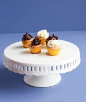 Cake Stand With Lace Insert