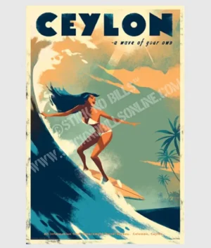 Ceylon 'A Wave of Your Own' Thalpe Beach | FRAMED | A1