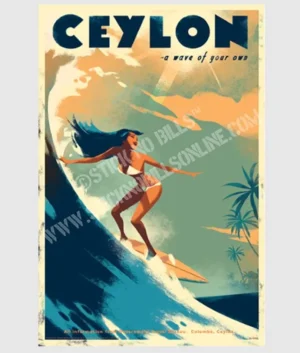 Ceylon 'A Wave of Your Own' Thalpe Beach | FRAMED | A3