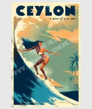 Ceylon 'A Wave of Your Own' Thalpe Beach | Unframed | A1