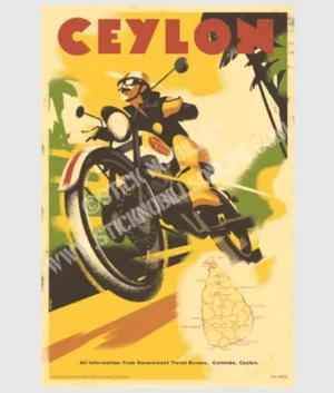 Ceylon - Island - Wide - Enfield - Ride | FRAMED | A1