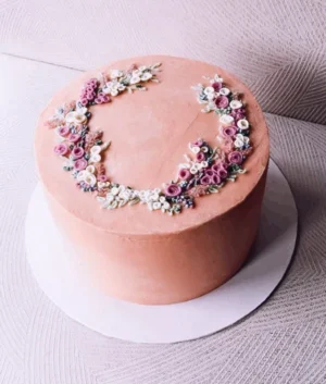 Champagne Blush Wreath Cake | 1kg