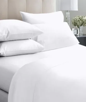 Egyptian Cotton White Bedding Set | Queen Size