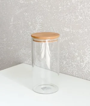 Glass Jar With Bambo Lid | L