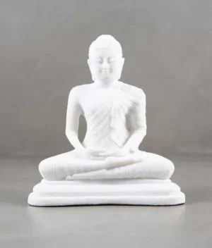 Granite Chip Buddha Statue White