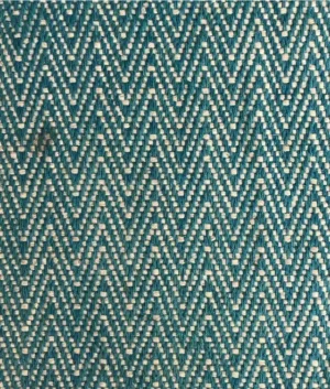 Green and Ecru Chevron Rug