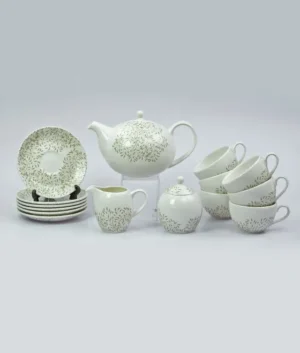 Green Leaf Tea Set | 17 Pieces