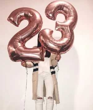 Helium Double Digit Balloons | Numbers Customizable