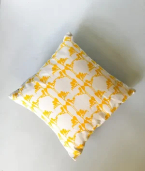 Honey Yellow Freesia Print Cushion Set of 2