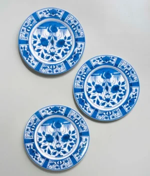 Imari Flower Printed Dinner Plate Set of 6