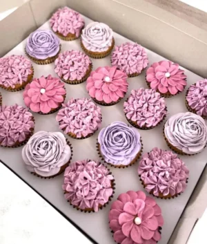 Legally Pink | 20 Floral Cupcakes