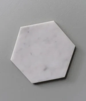 Marble Hex Coasters Set of 6