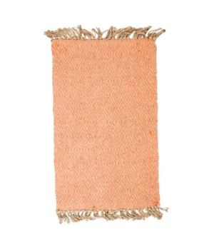 Marron Jute and Pure Cotton Rug (3x5feet)