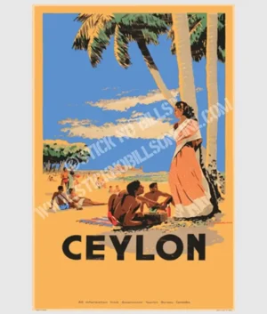 Mount Lavinia Beach, Ceylon, 1948 | FRAMED | A1