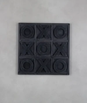 Noughts & Crosses Game Set Black