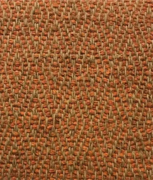 Orange and Natural Diamond Rug