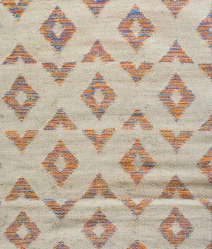 Orange Diamonds Woven Rug