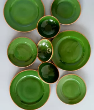 Paddy Green Dinner Set with Soup Bowls Set of 6 | 18 Piece Set