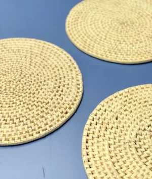 Palmyrah Beige Placemats Set of Six