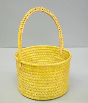 Palmyrah Tuscany Yellow Basket