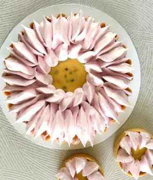 Passionfruit and Raspberry Meringue Tart | Diameter 7 inches