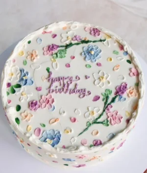 Pastel Palette Floral Cake | 03 Day Lead Time Required