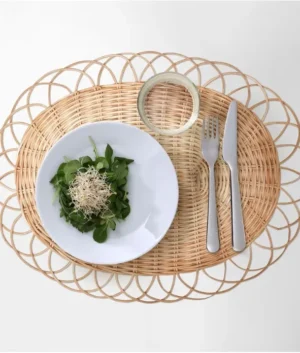 Place mat rattan handmade | Set of 06