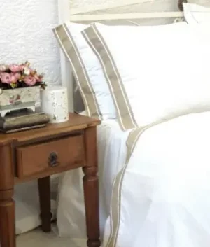 Rebecca Beige Bedding Set | King Size