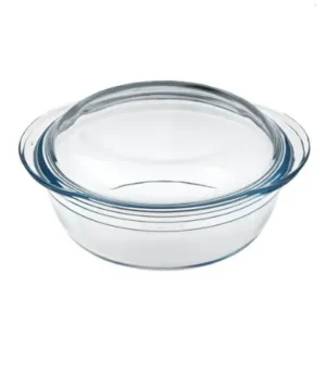 Round Casserole | With Gass Lid | 2.3L | Set of 2