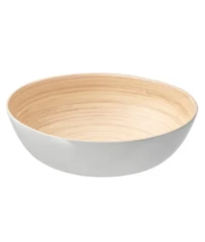 Rundlig Serving Bowl Bamboo White | Imported