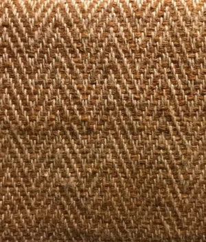 Rust and Ecru Chevron Rug