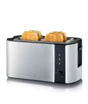 Severin Automatic Long Slot Bread Toaster with Bun Warmer