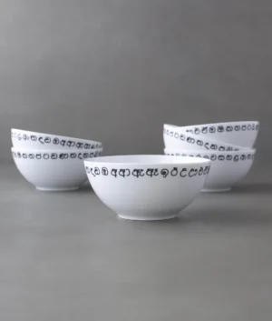 Sinhala Letter Design Bowls | 10 Pieces