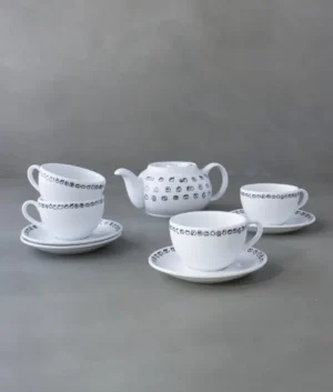 Sinhala Letter Design Tea Set