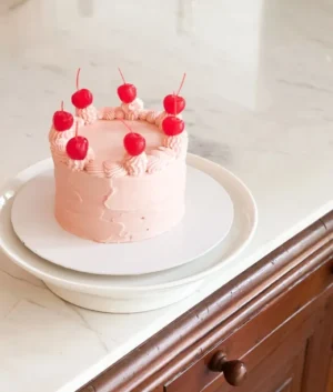 Sit's Vanilla Pink Cake with Maraschino Cherries | 1kg