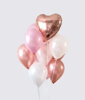 Spring | One Heart Shaped Balloon and Ten Latex Balloons