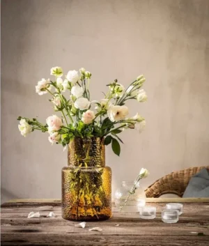 Textured Brown Hued Vase