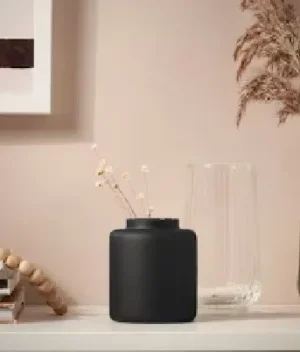 Vase Frosted Glass | Black