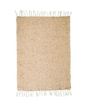 Vashti Jute and Pure Cotton Rug (3x5feet)