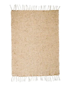 Vashti Jute and Pure Cotton Rug (5x7feet)