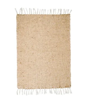 Vashti Jute and Pure Cotton Rug (6x8feet)