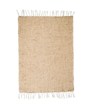 Vashti Jute and Pure Cotton Rug (8x10feet)