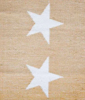 White Stars Woven Rug