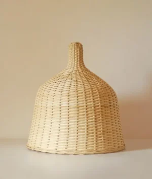 Wicker Knob Lamp