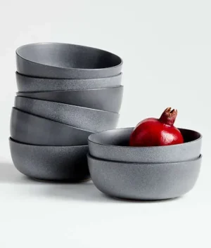 Wren Grey Bowl Set of 8 | Imported