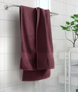 FREDRIKSJON Bath Towel | Deep Red | Set of 2