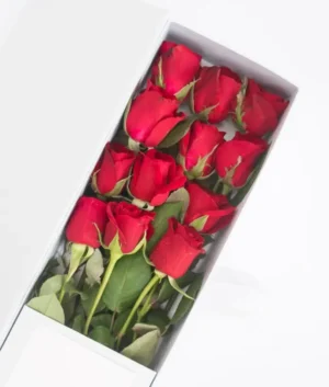 With Love | 12 Long Stemmed Red Roses