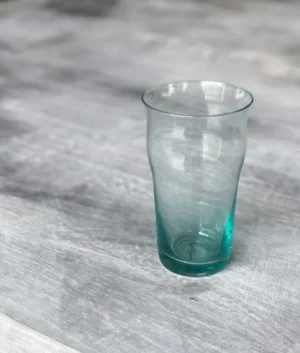 Turquoise Accented Water Glass| Set of 6