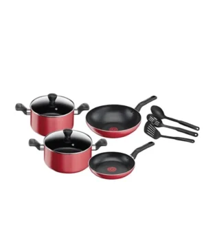 Tefal Super Cook Non-Stick Red | Set of 9Pcs